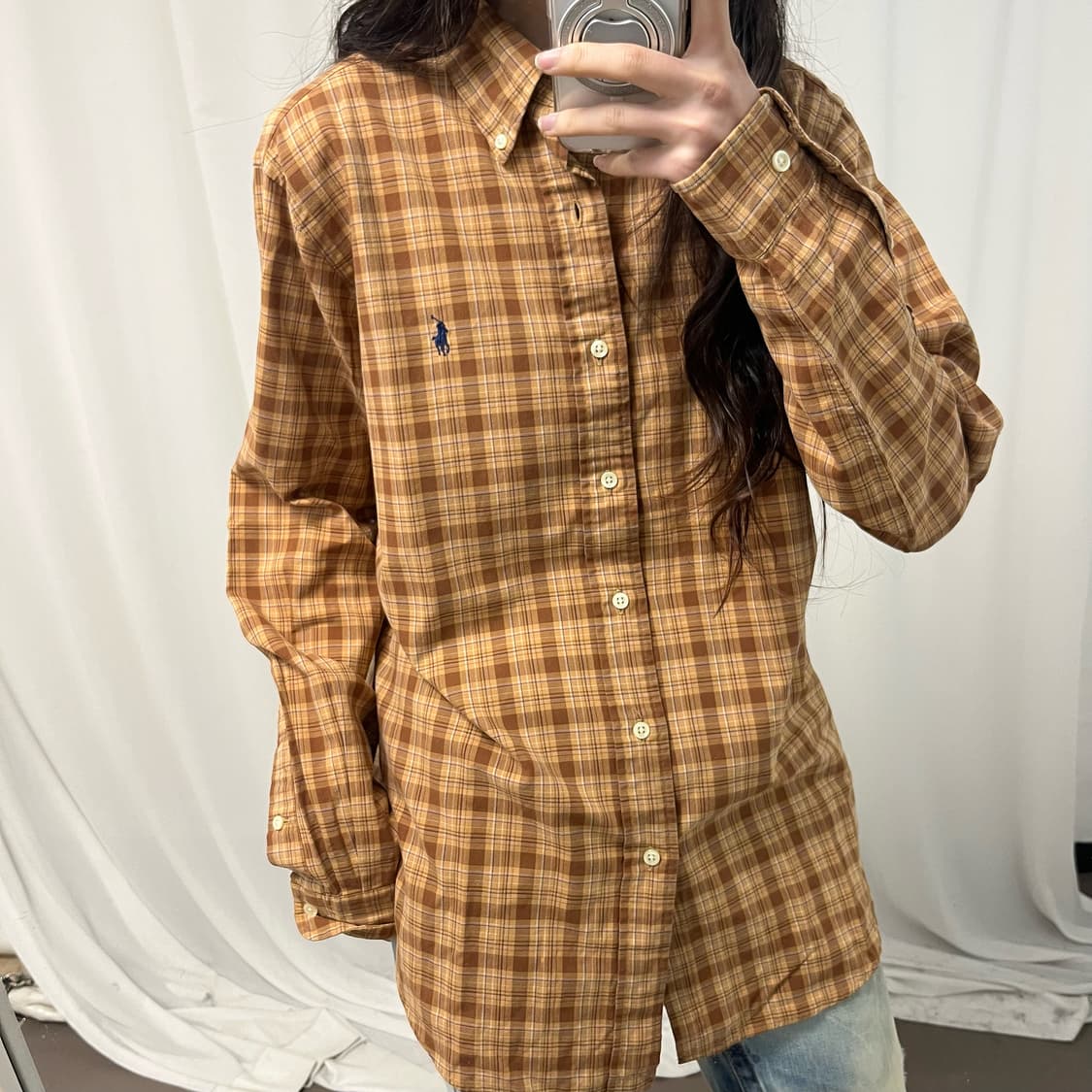 Polo Camel Check Shirt 상품이미지3
