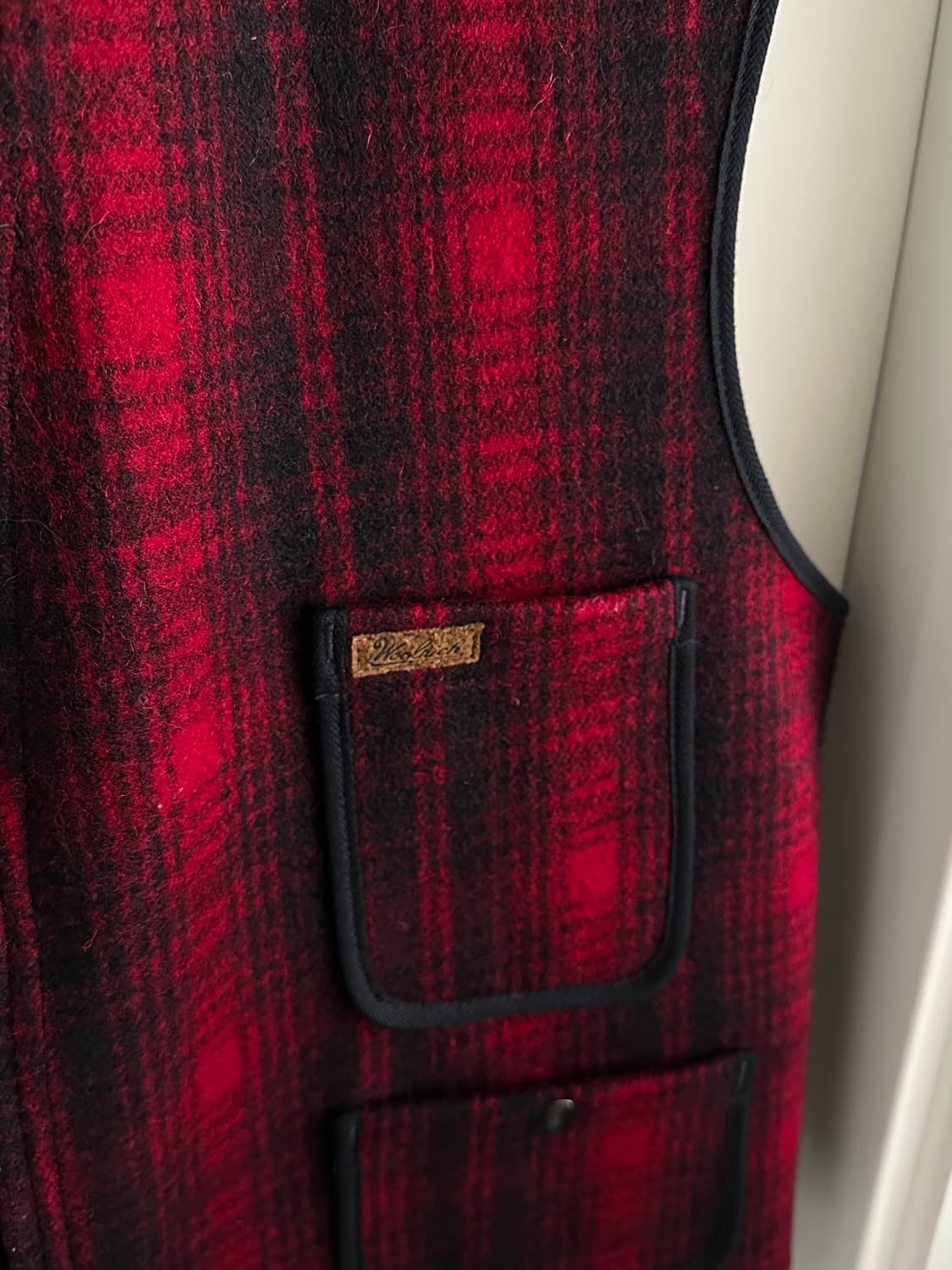 Woolrich u.s.a 울리치 울 체크 베스트 상품이미지3