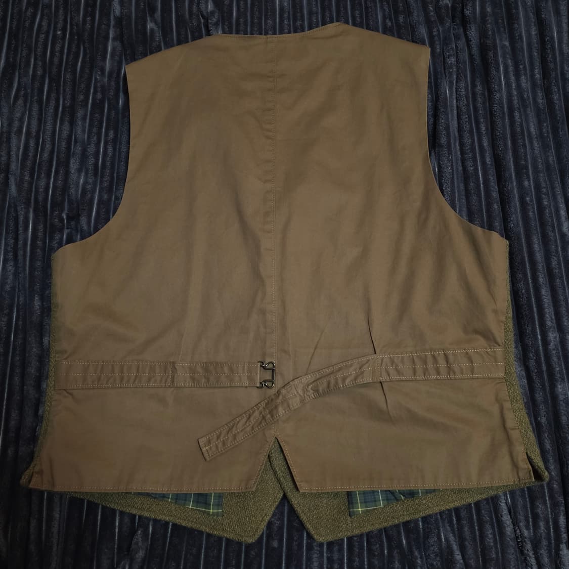 폴로 트위드 베스트 카키브라운 L 상품이미지2