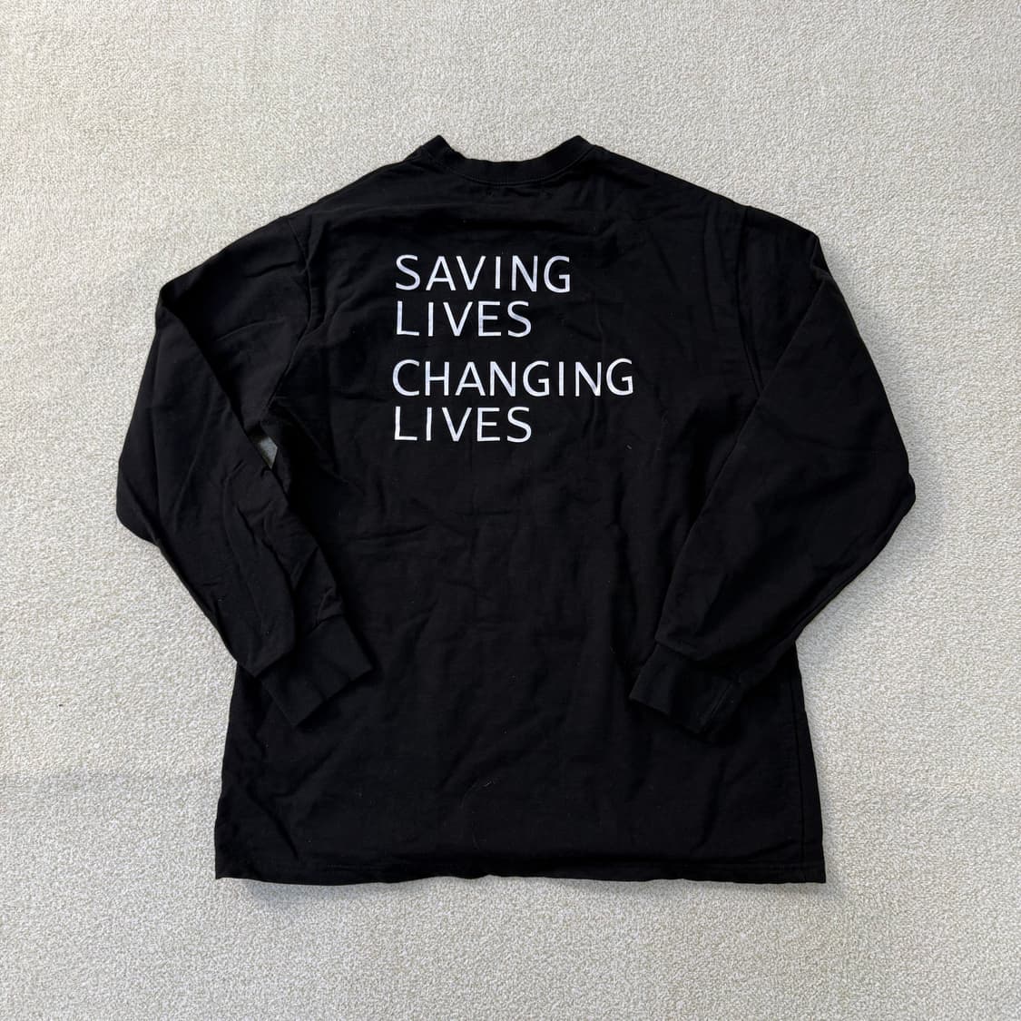 실측확인 고급 블랙 긴팔티 0203T 상품이미지2