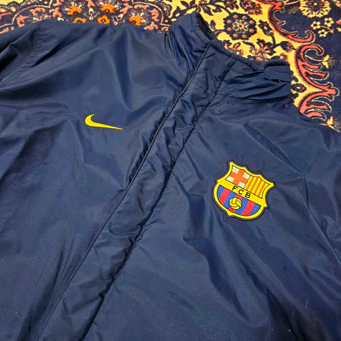 나이키 x 바로셀로나 03~04's 기모 후드 벤치 파카 L size 상품이미지2