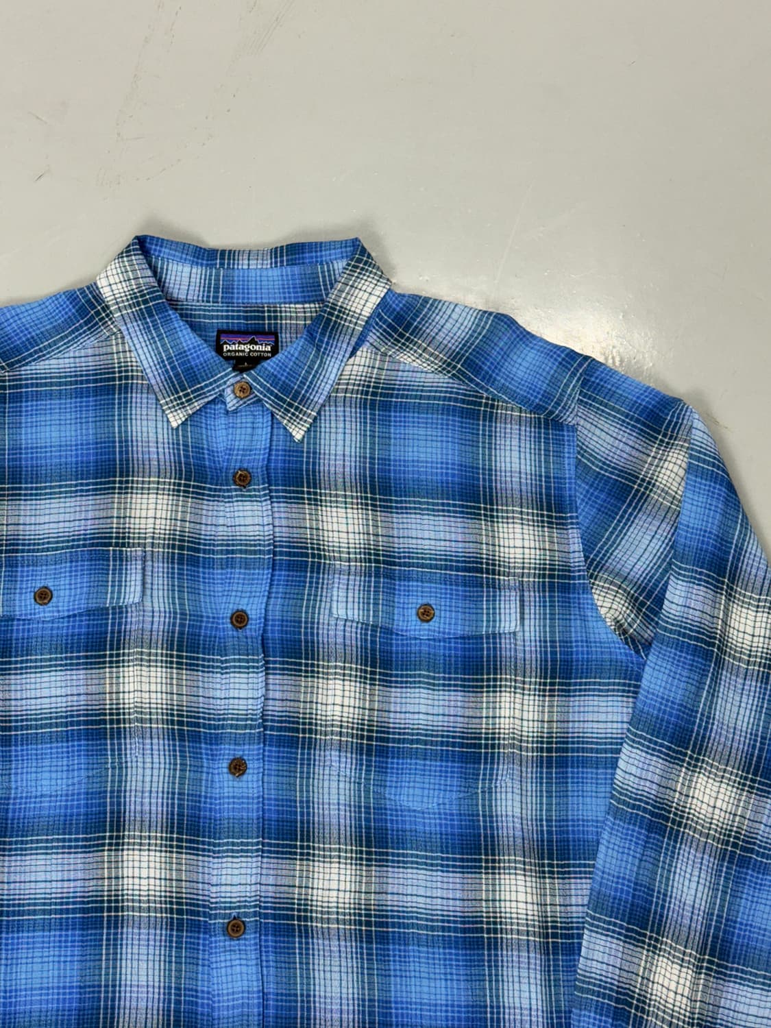 Patagonia Blue Plaid Classic Shirt 상품이미지3