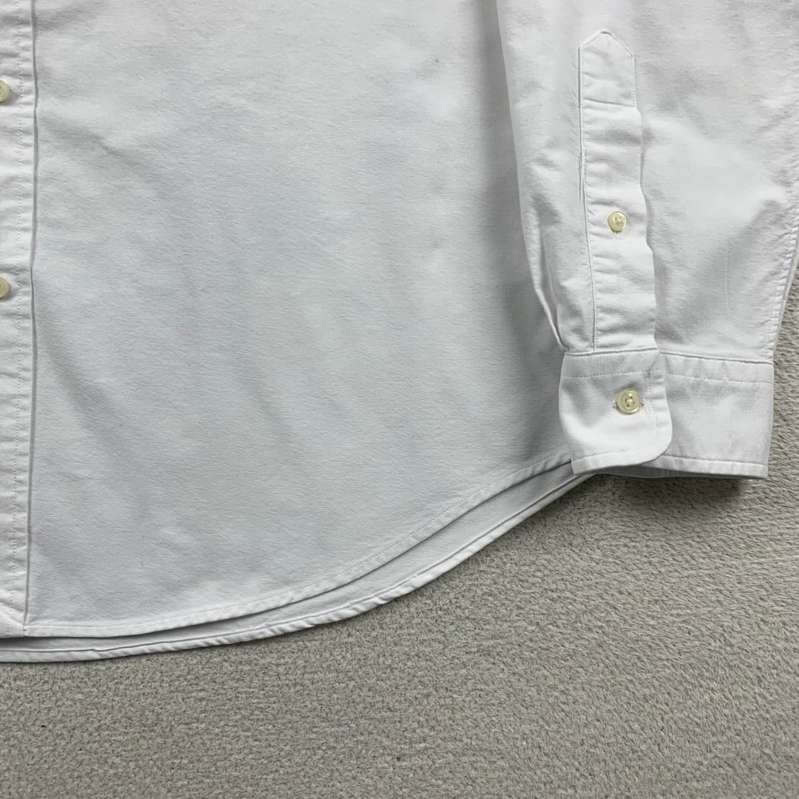 폴로 랄프로렌 포니로고 클래식핏 가먼트 다이 옥스포드 셔츠 화이트 상품이미지5