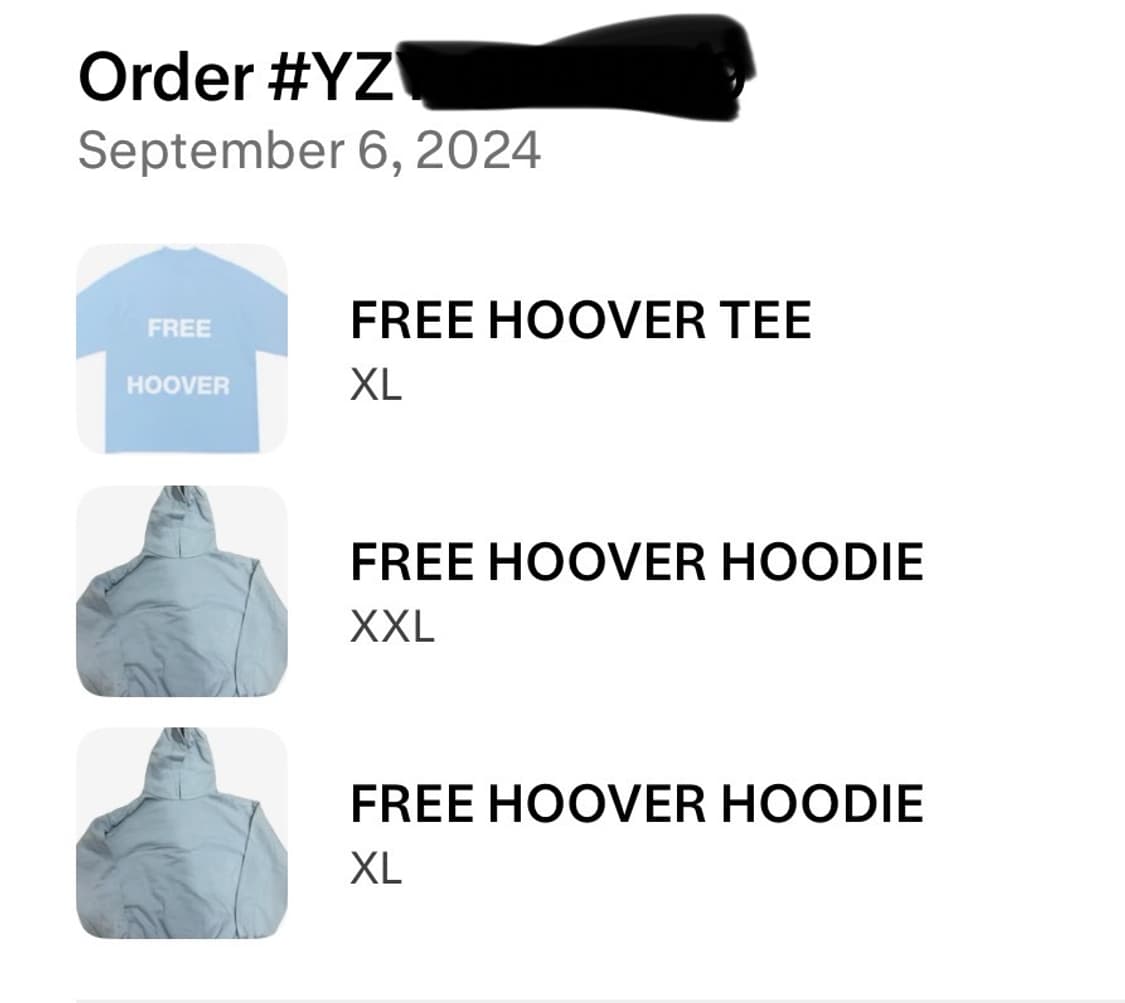 Free hoover 프리후버 반팔 xl 새상품 상품이미지3