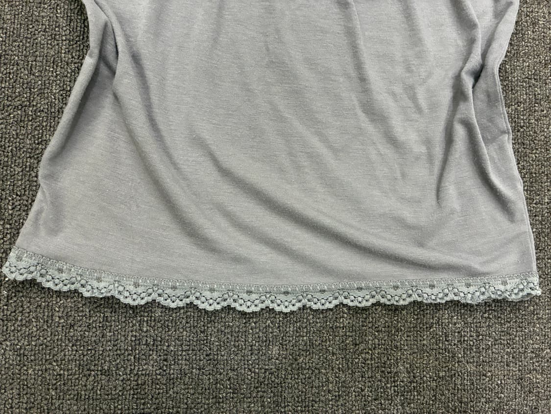 M)Japanese vintage 여성 레이스 디테일 모카 슬리브리스 상품이미지5