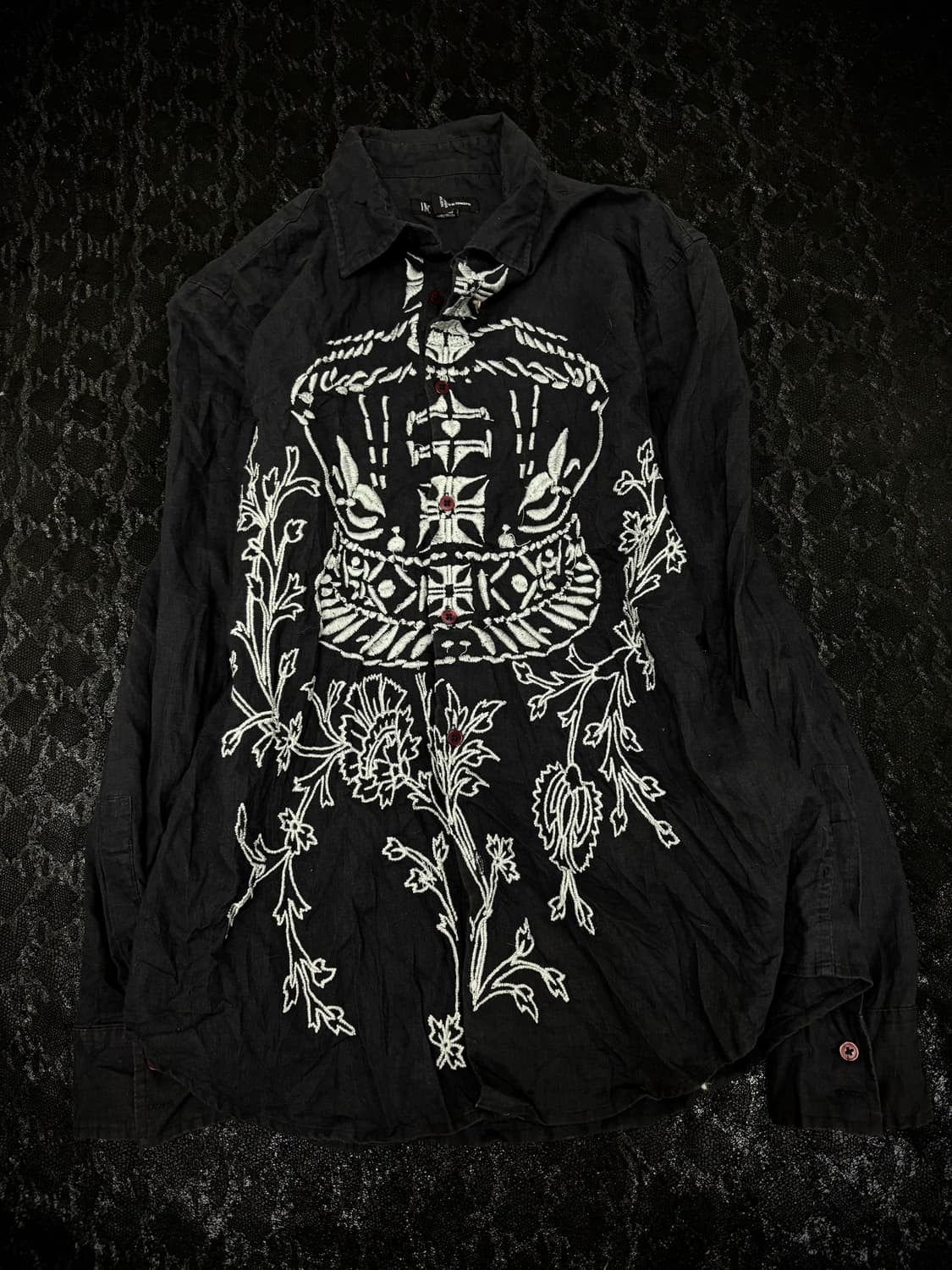“Vintage” 00‘s V-Kei Gothic Print Shirts 상품이미지3