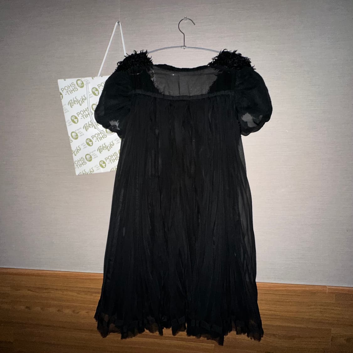 Sacai angora pleated onepiece 상품이미지4