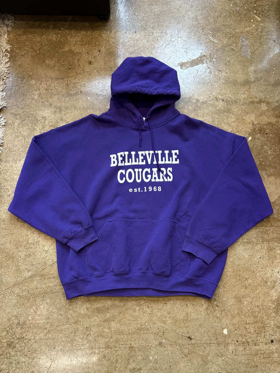 Gildan 50/50 빈티지 퍼플 스웻 후디 상품이미지1