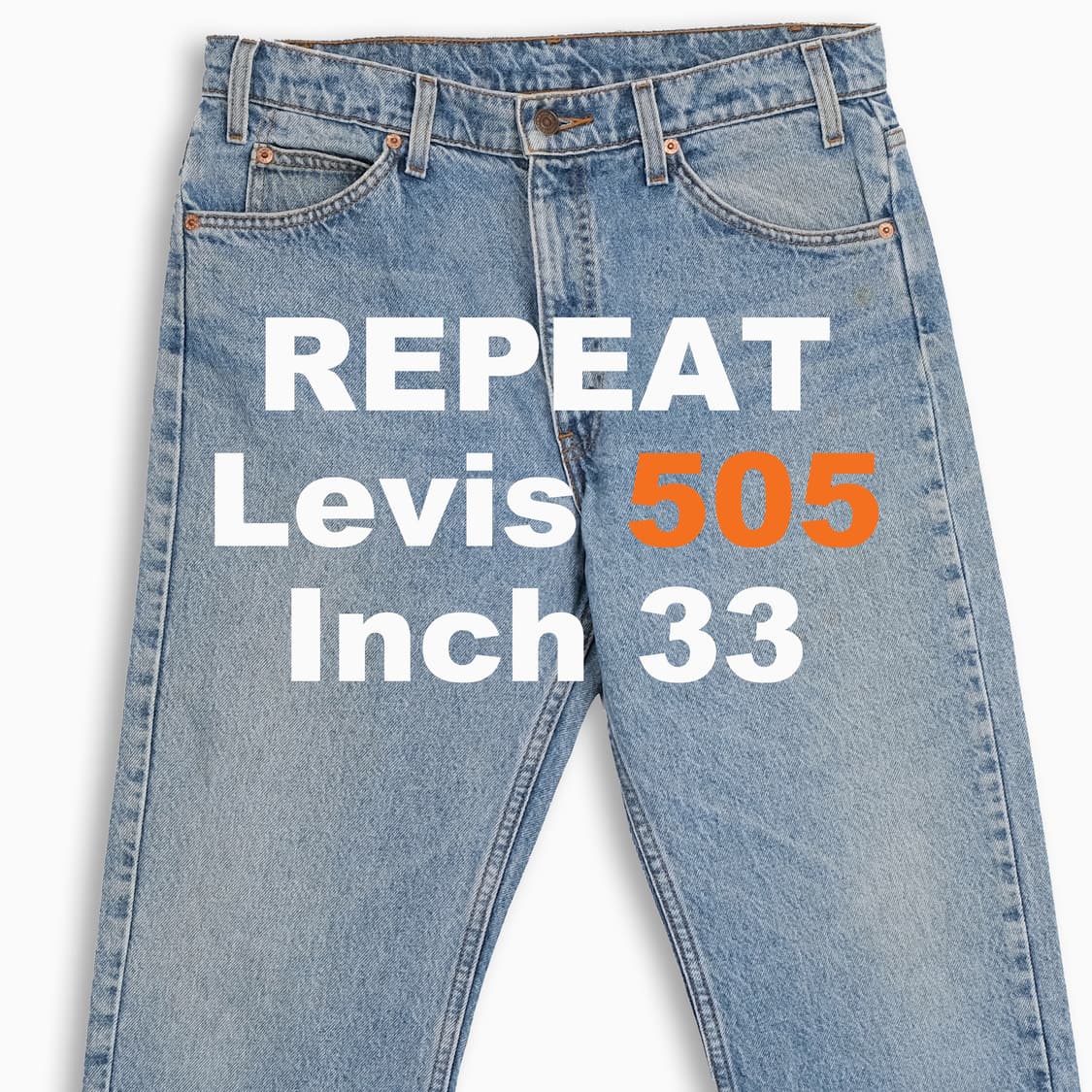 리바이스 505 오렌지탭 연청 90s 33 인치 OR50534139 상품이미지1
