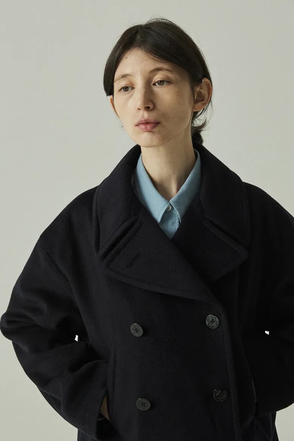 토마스모어 피코트 네이비 m 상품이미지5