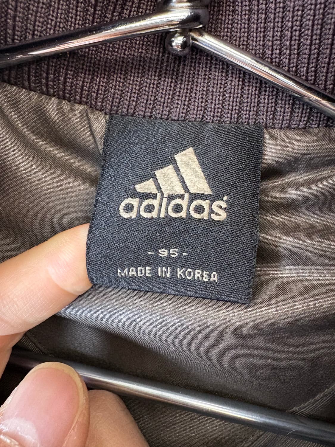 아디다스 빈티지 브라운 숏 후드 패딩 상품이미지7