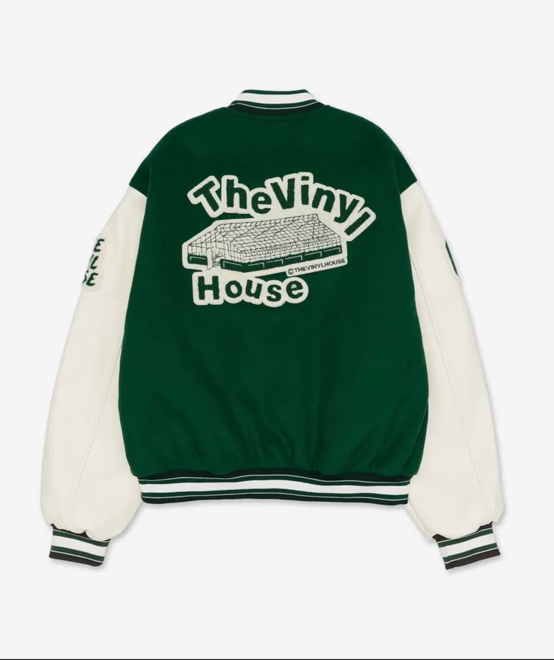 더바이닐하우스 바시티자켓 그린 L 상품이미지2