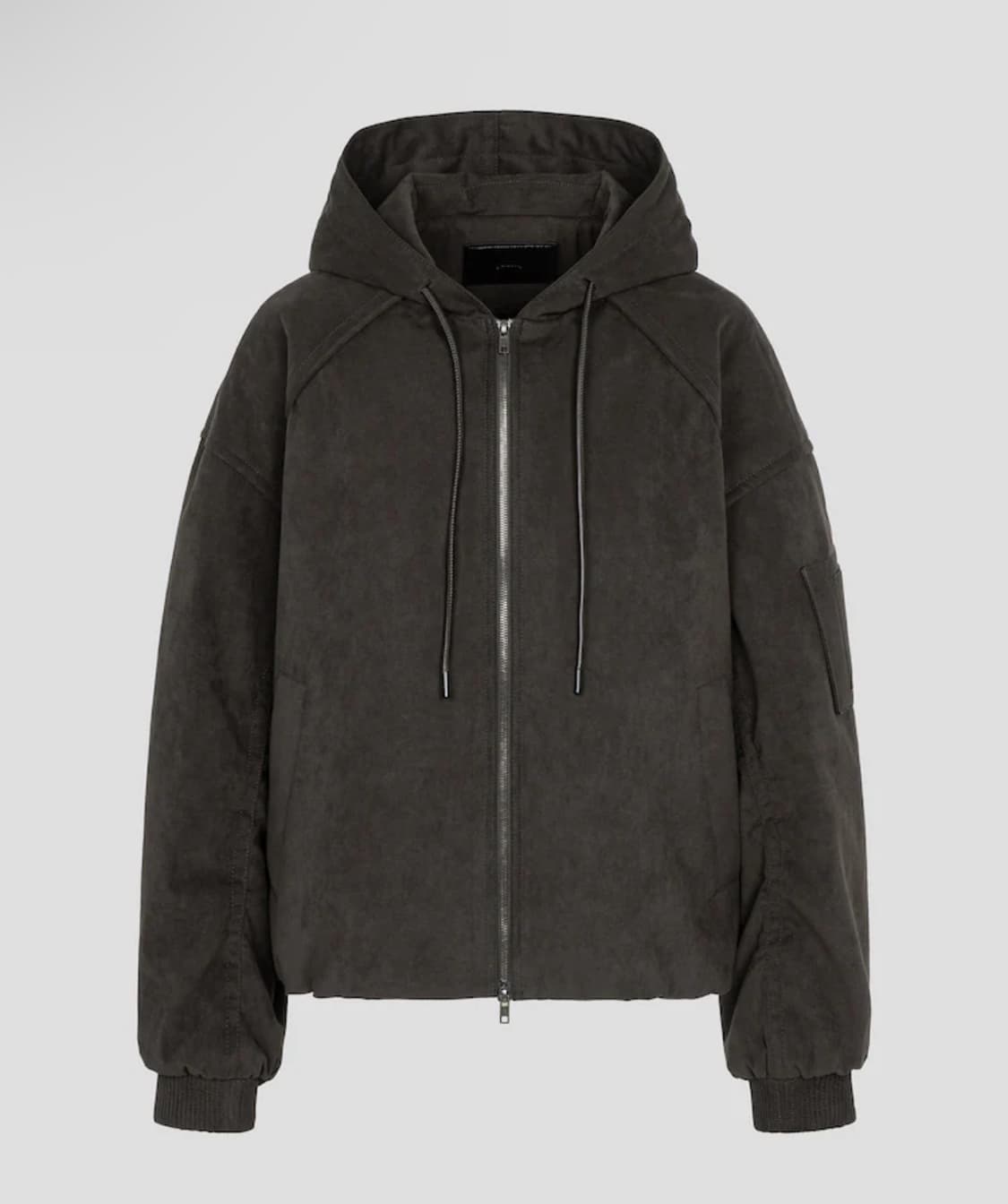 [46] 준지 스웨이드 후드 집업 점퍼 브라운 상품이미지1