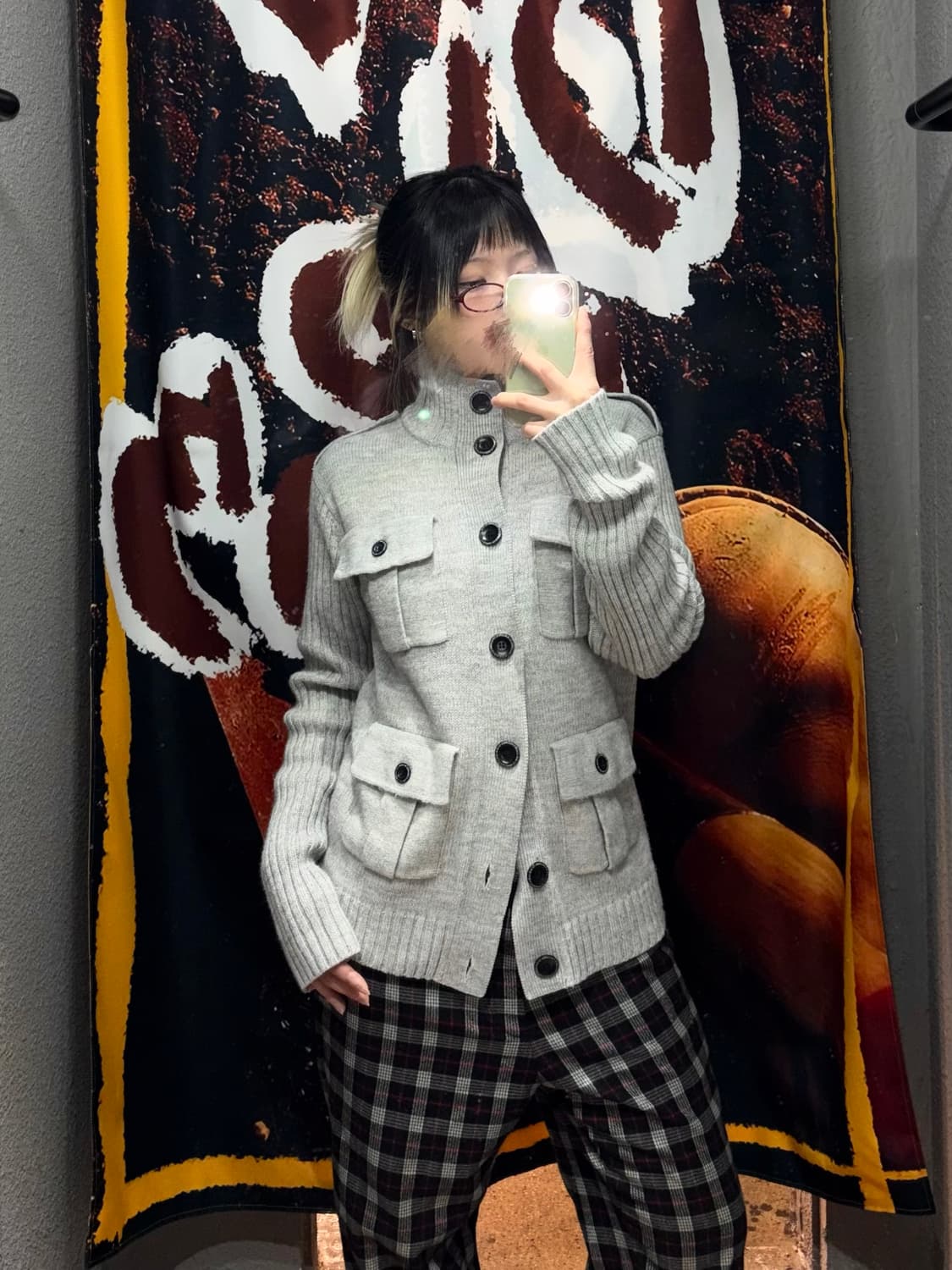 빈티지 포켓 니트가디건 상품이미지1