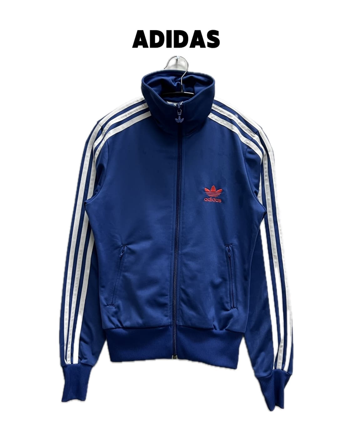 아디다스 올드스쿨 희귀 백로고  트랙탑 져지 블루 상품이미지1