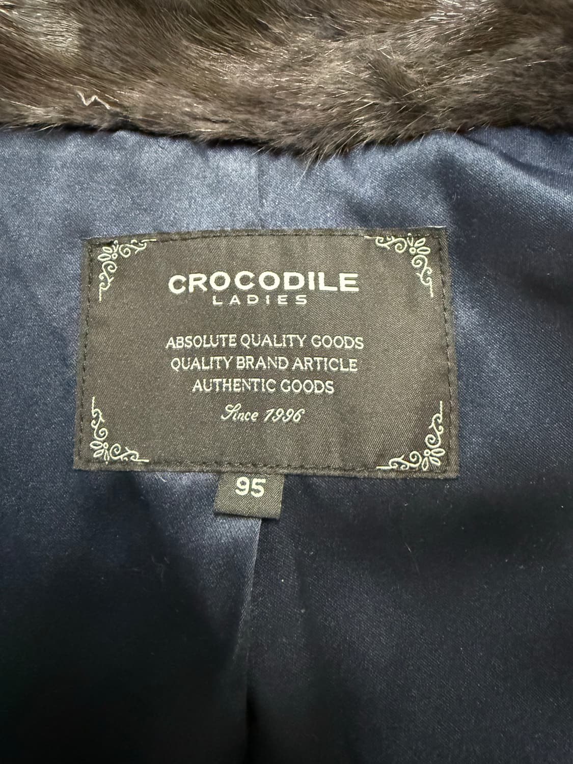 크로커다일 레이디스 블루그레이 밍크자켓95 상품이미지3