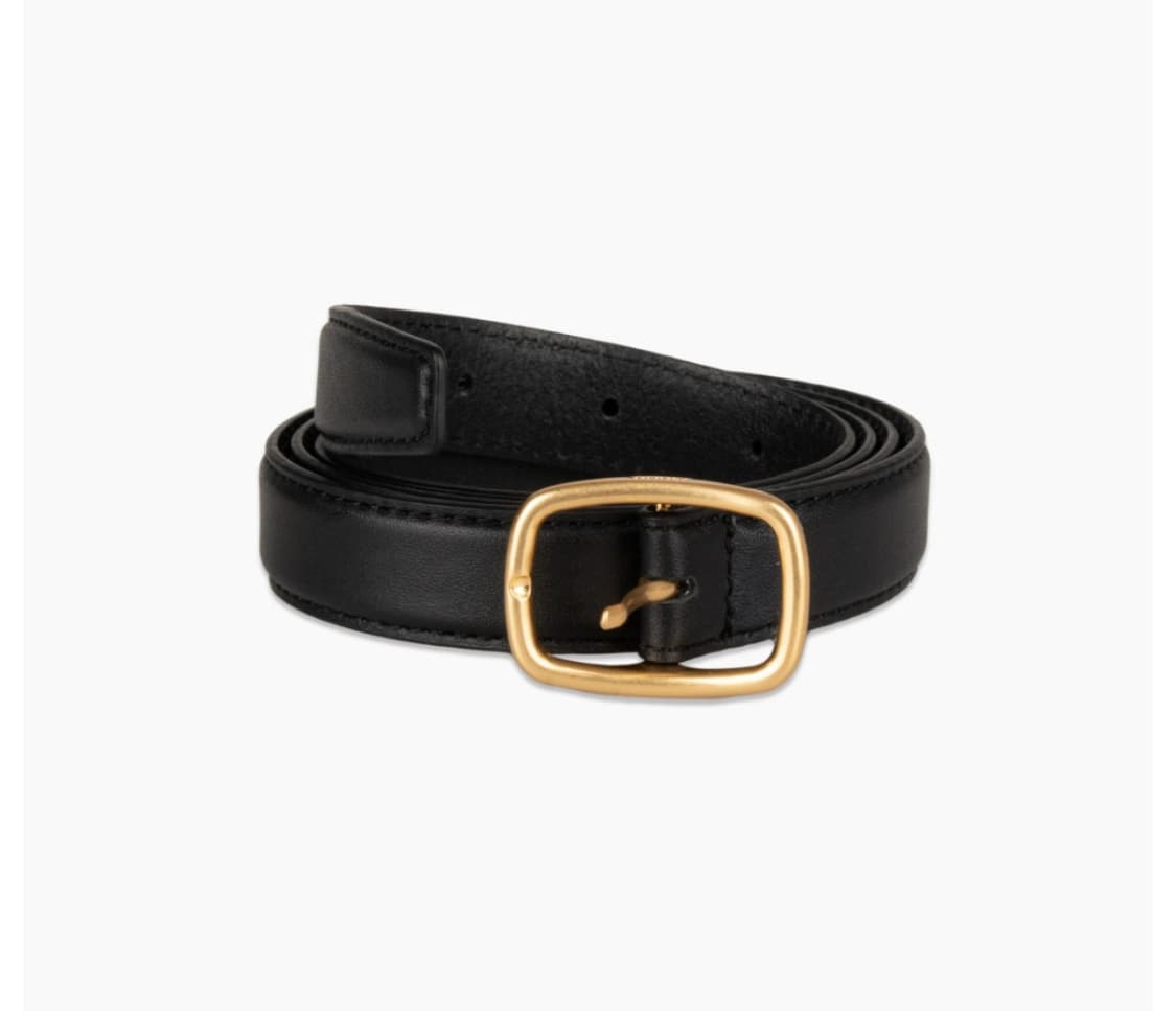 [80(~30inch)] Narrow Belt_Black(Napa) 상품이미지1