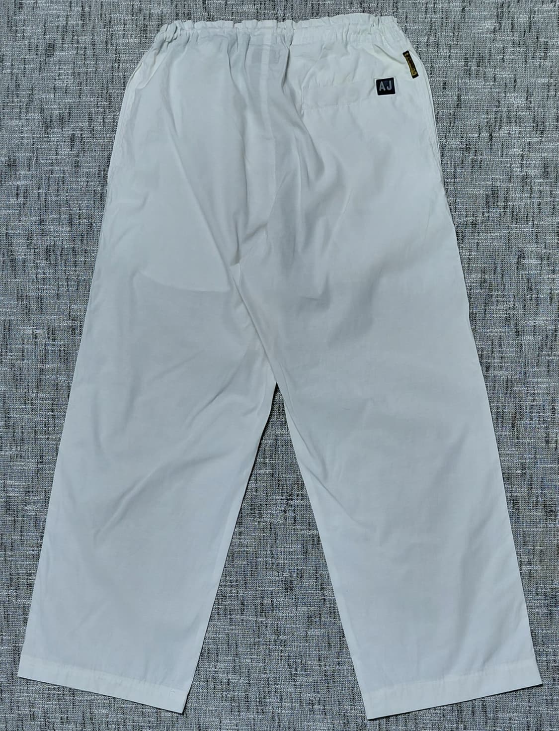 [46] Armani Jeans 테크니컬 스트링 와이드 팬츠 (화이트) 상품이미지8