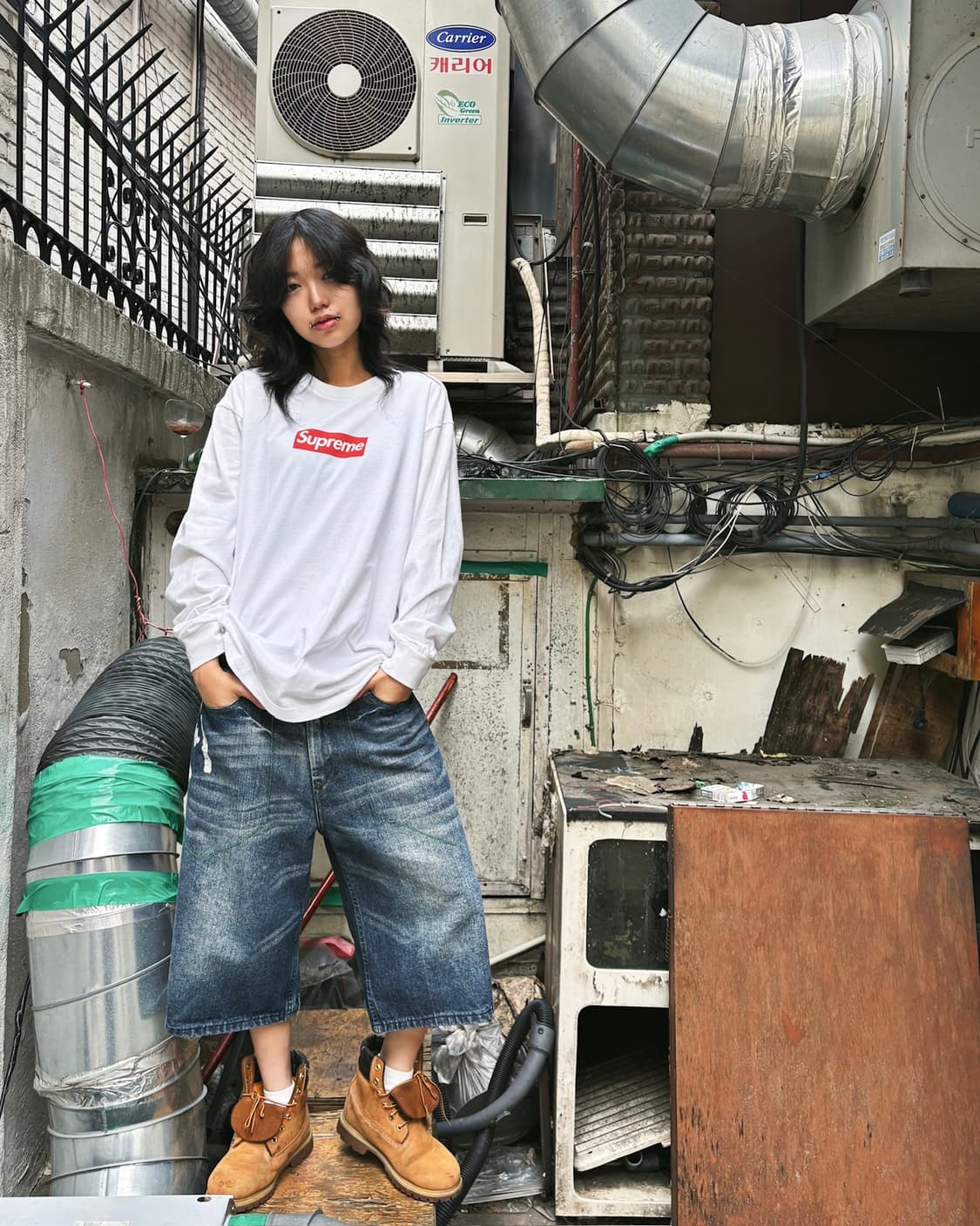 슈프림 박스로고 롱 슬리브 상품이미지1