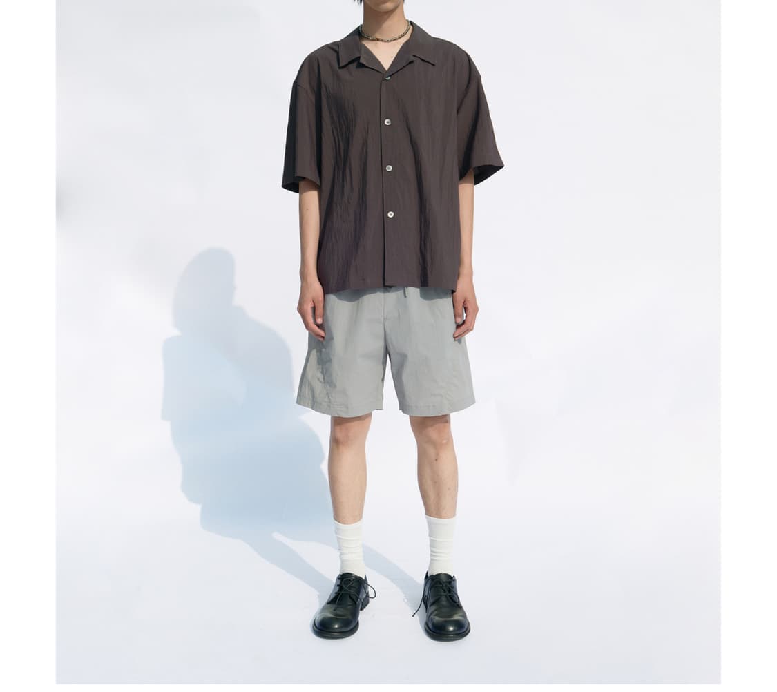 쿠어 내추럴 링클 오픈카라 셔츠 L 상품이미지5