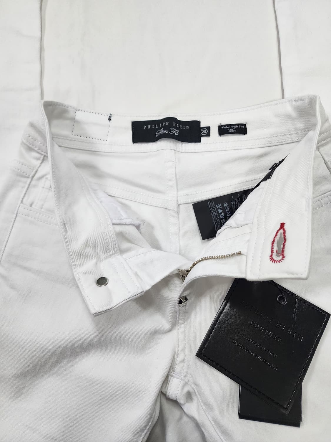필립플레인 화이트 엔젤 슬림핏 스키니진 상품이미지7
