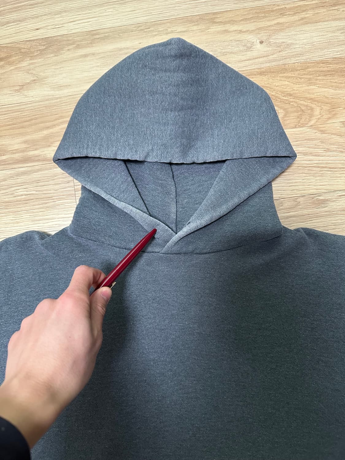 90s 빈티지 러셀 후드 다크그레이 XL USA 상품이미지9