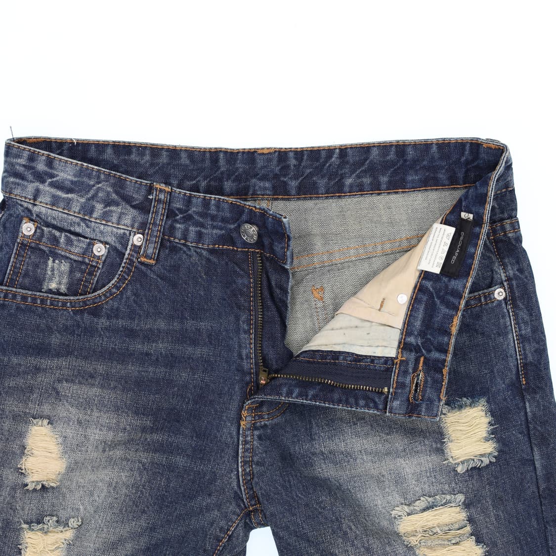 32 디스퀘어드 워싱 데미지 데님 팬츠 N7210 상품이미지6