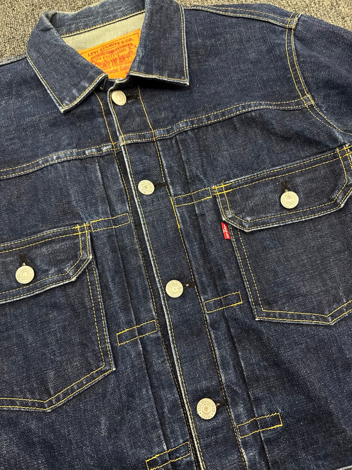 36)90’s 리바이스 빈티지 빅E 507 2st 데님자켓 상품이미지2