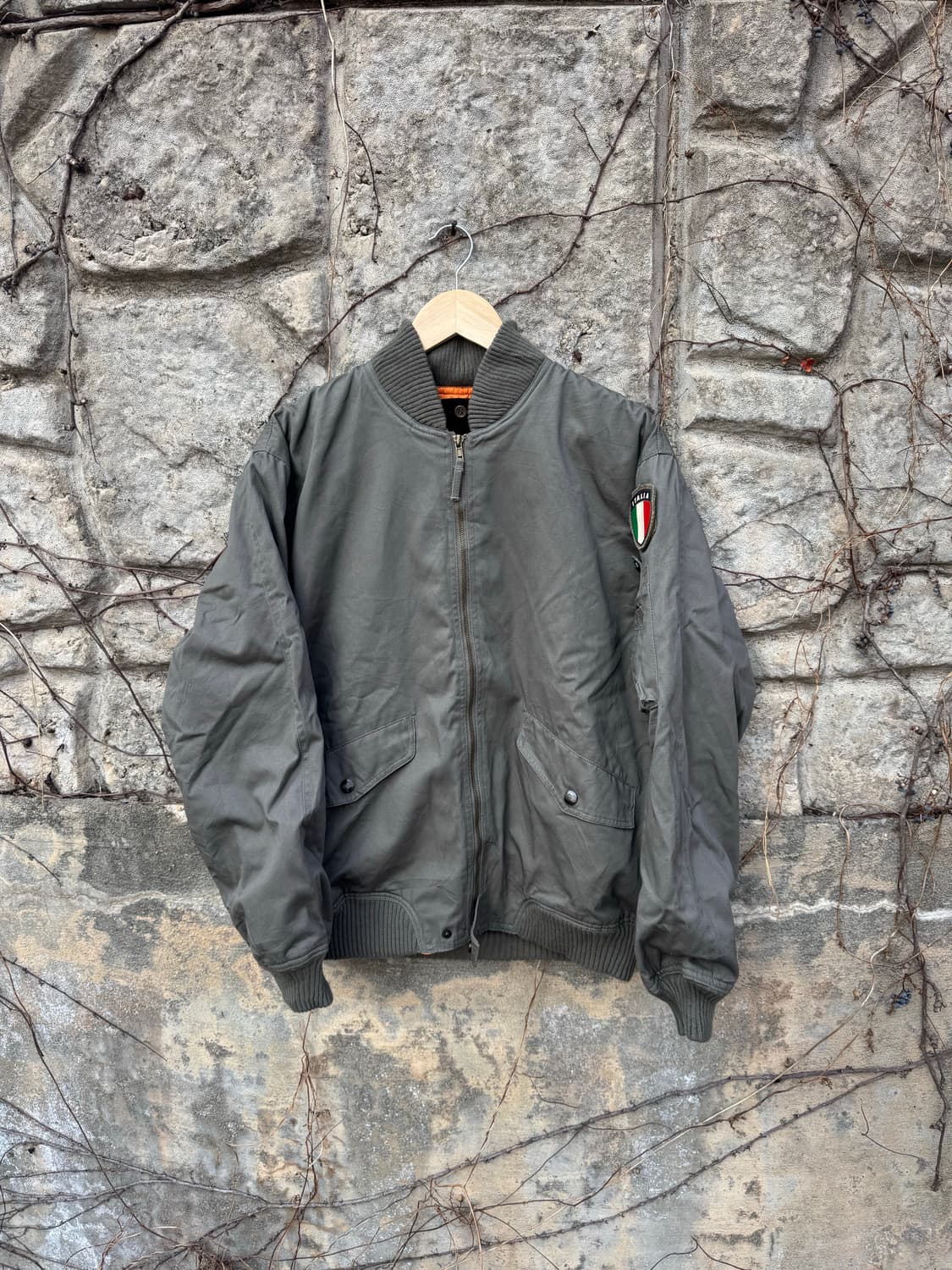 이탈리아군 이태리군 리프로 플리스 안감 l-2b ma-1 플라이트 자켓 상품이미지1