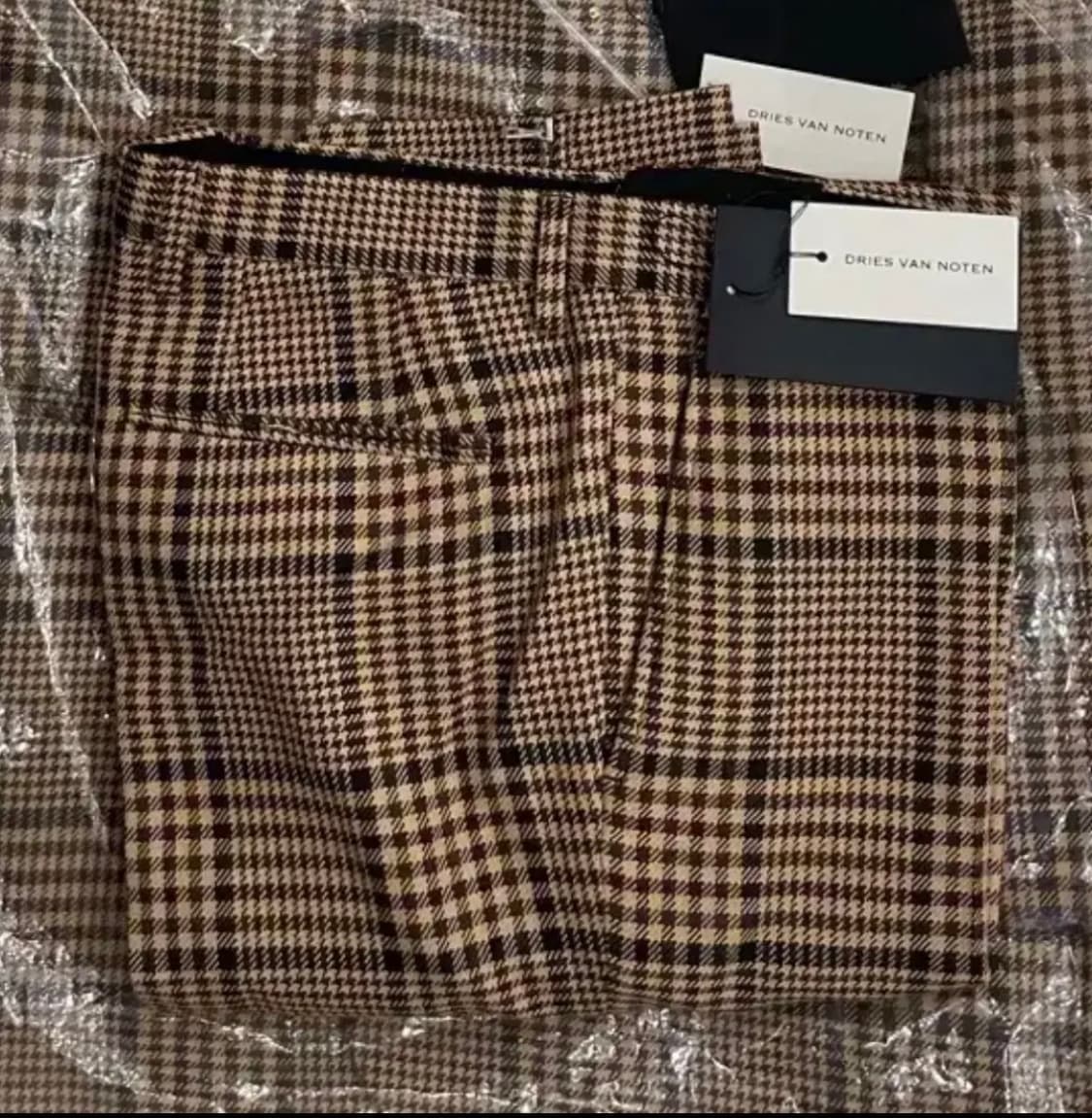 드리스반노튼 울 블랜드 체크 팬츠 18fw 상품이미지2