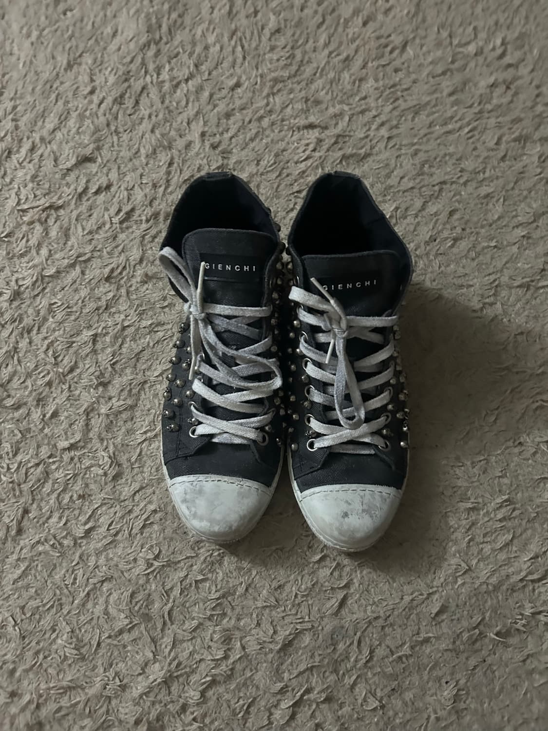 (Rare) Gienchi skull stud high top 상품이미지2