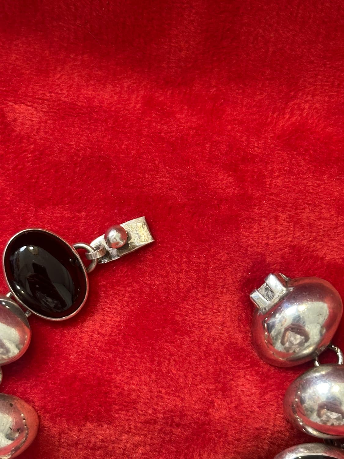 Mexico vintage onyx 925silver bracelet 상품이미지5