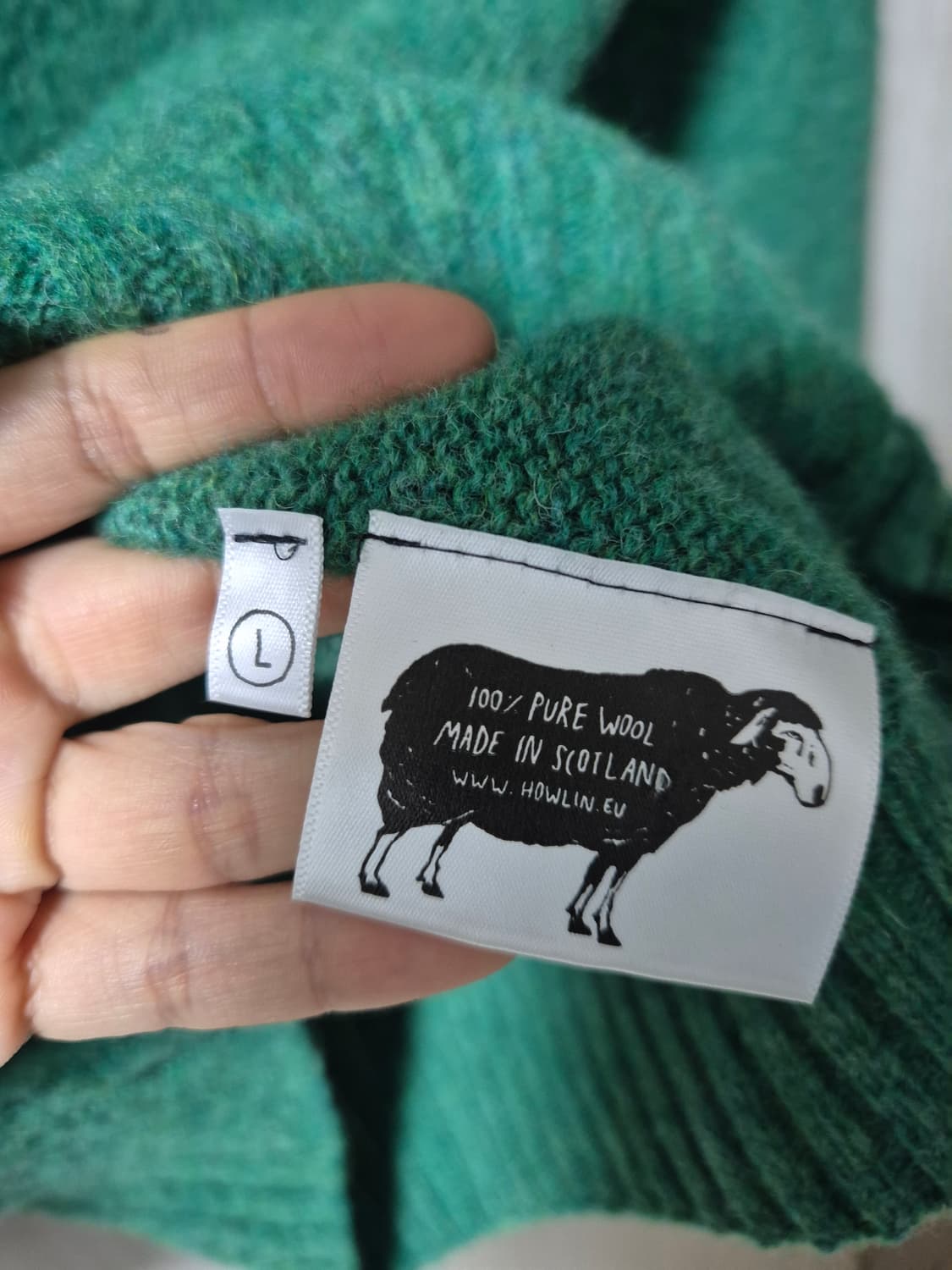 하울린 쉐기독 니트  그린 라지 하울린스웨터 상품이미지6
