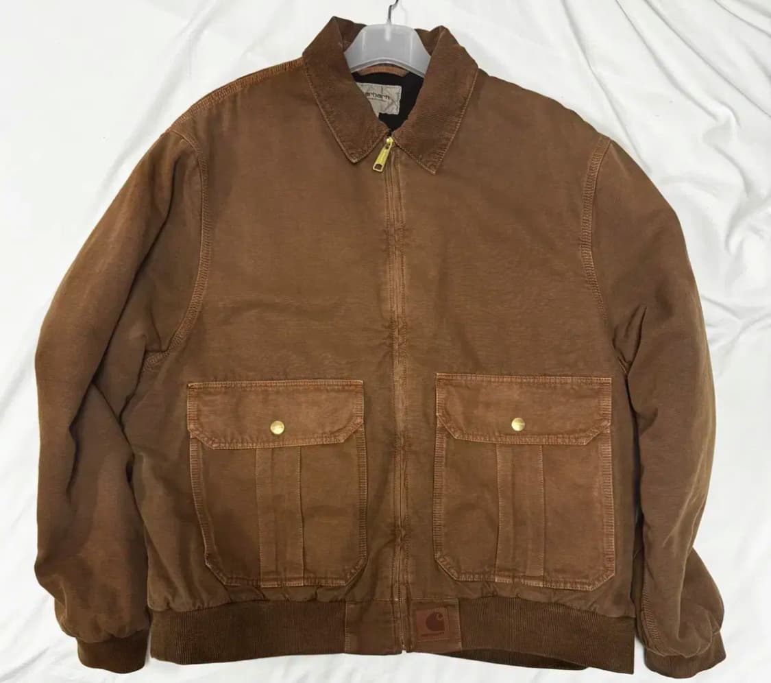칼하트 WIP 스탠톤 자켓 초콜릿 스톤 다이드 xl 상품이미지2