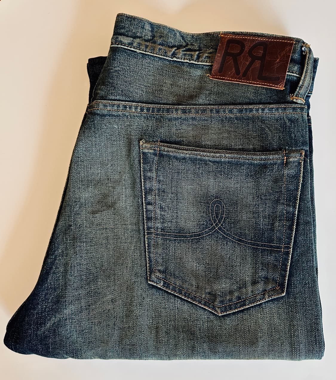 (역대급 워싱) RRL 더블알엘 빈티지 5포켓 기빈스 34-30 신품급 상품이미지1
