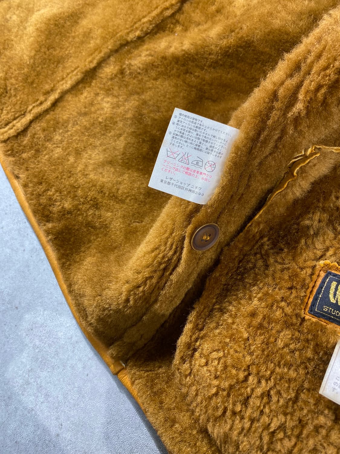 [M] 90s Wind Armor 윈드아머 리얼레더 시어링 카코트 상품이미지7