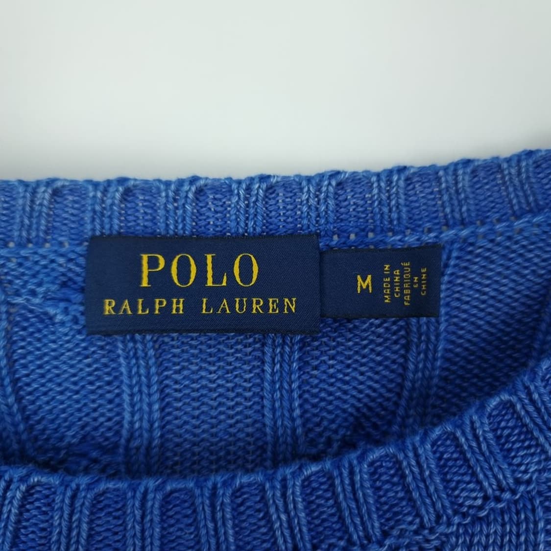 [폴로 랄프로렌] 포니 로고 자수 빈티지 워시드 꽈배기 니트 M18679 상품이미지7