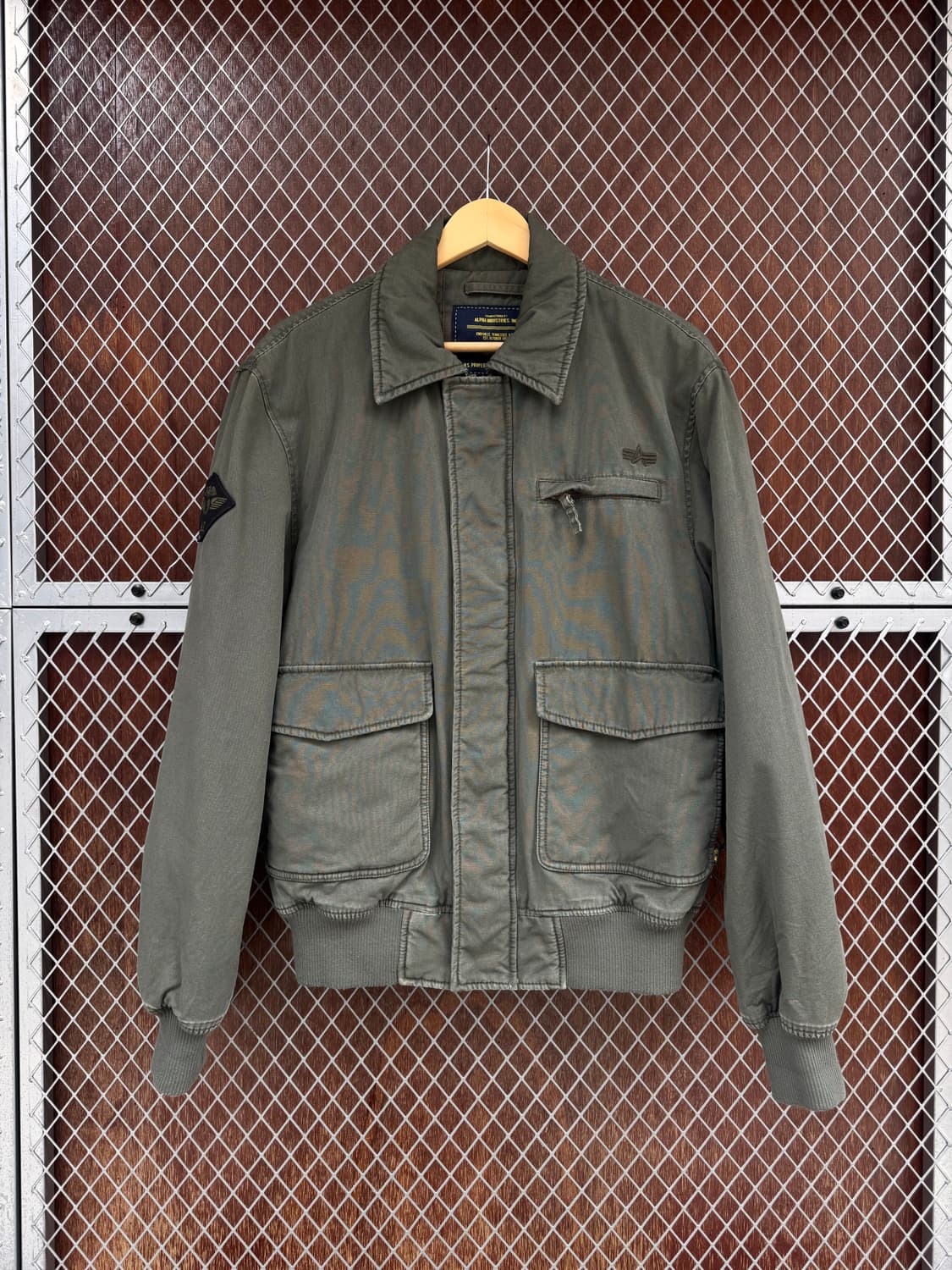 알파인더스트리 A1 봄버 자켓 항공점퍼 카키 M 상품이미지1