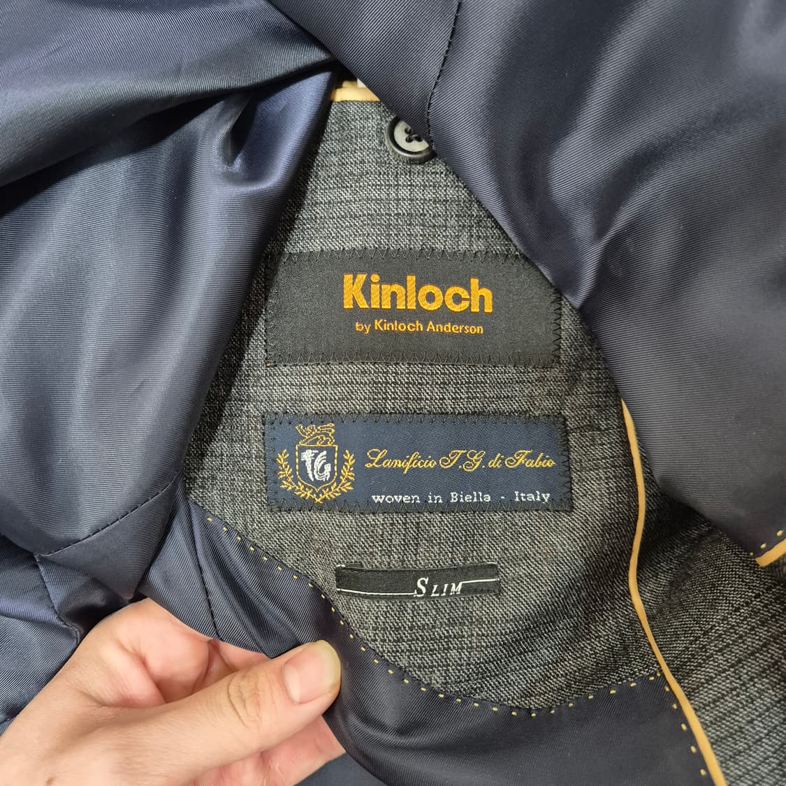 킨록 바이 앤더슨 남성 클래식 모직 싱글 정장자켓 XL(105) 상품이미지5