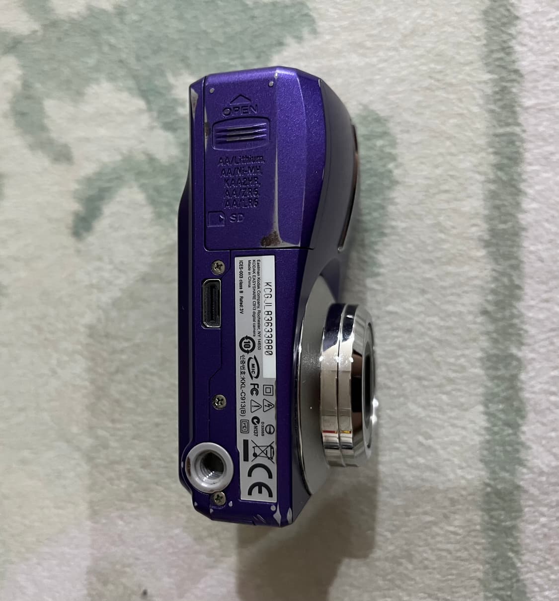 코닥 c913 레어한 보라색 디카 빈티지 카메라 상품이미지4