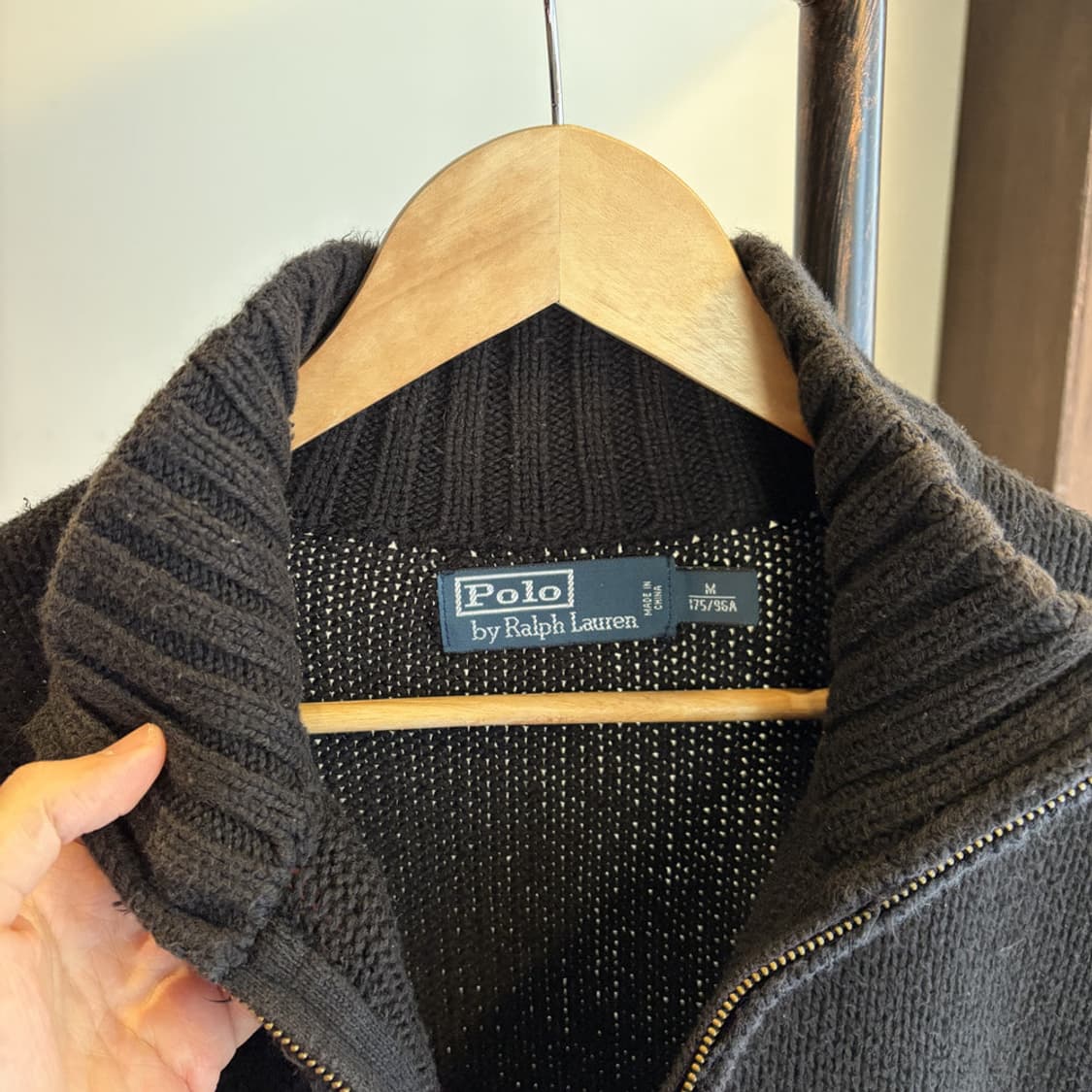 16116 - 폴로 랄프로렌 블랙 반집업 니트 상품이미지4