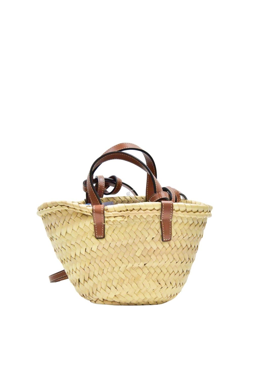 셀린느 라피아 & 카프스킨 나노 트리옹프 셀린느 클래식 파니에 탄 (정품 상품이미지5