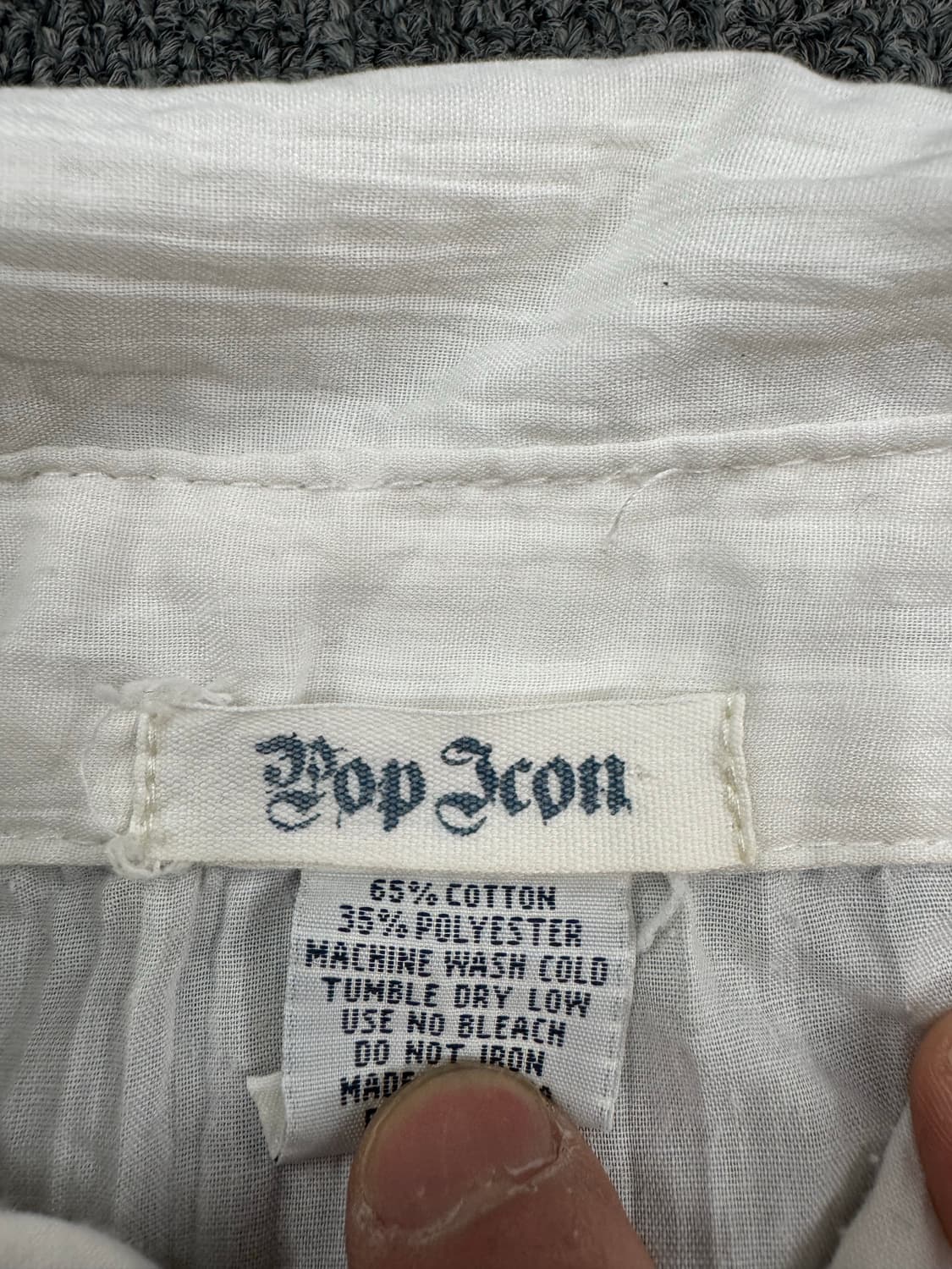 S)Pop Icon 빈티지 자수 프린팅 긴팔셔츠 상품이미지4