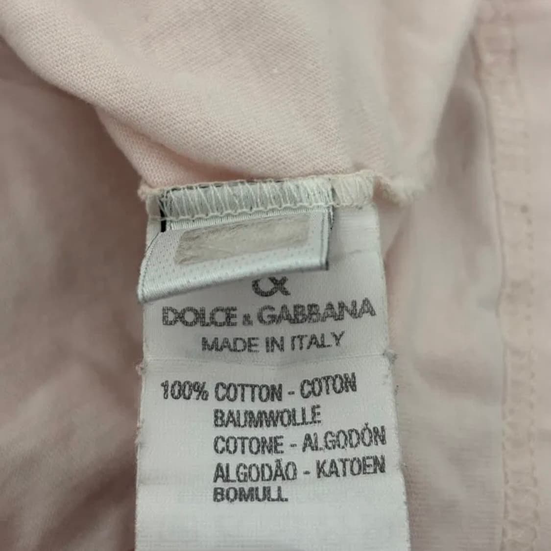 2004ss 돌체앤가바나 핑크 그래픽 티셔츠 (M) 상품이미지6