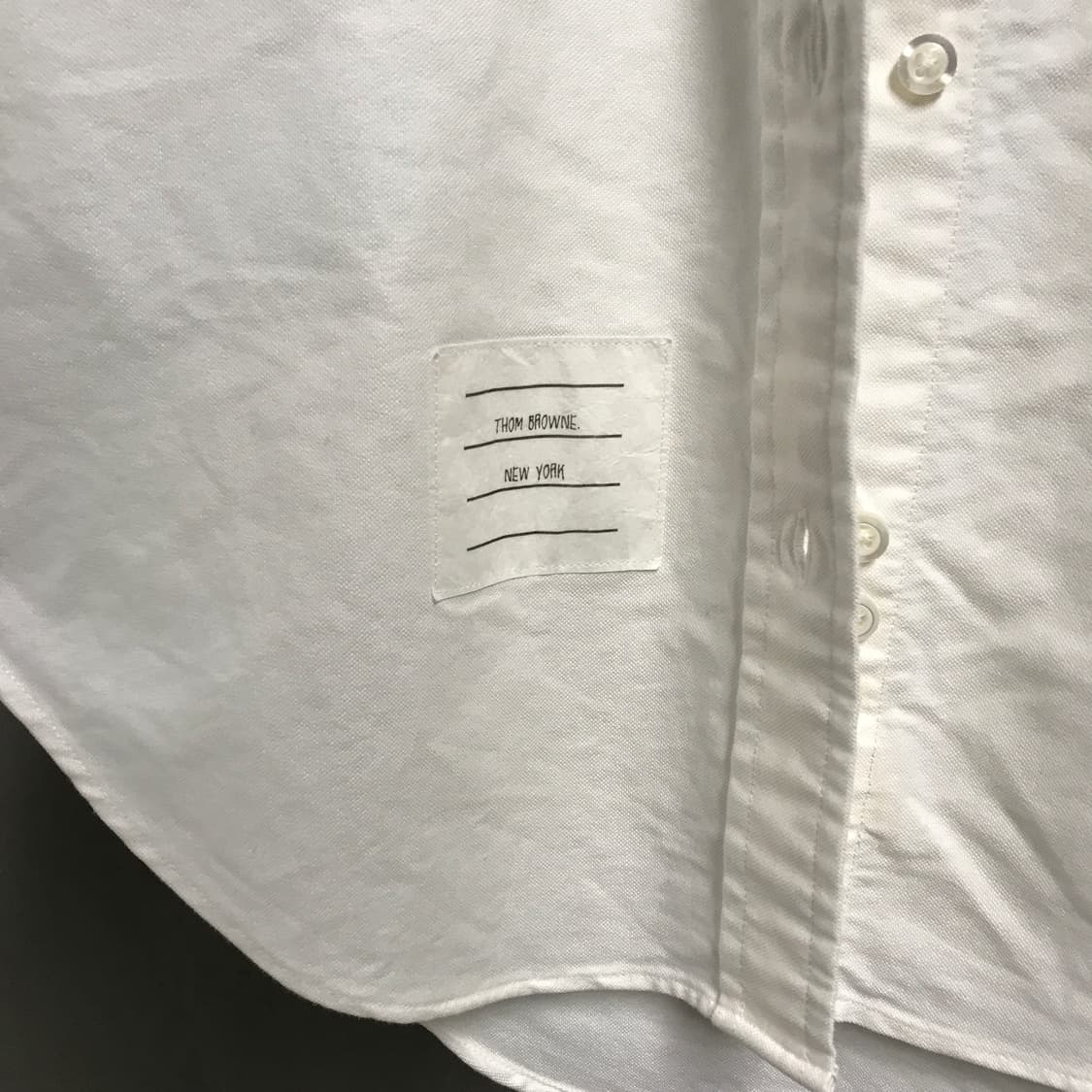 톰브라운 슬리브리스 셔츠 화이트 2(W) 상품이미지4
