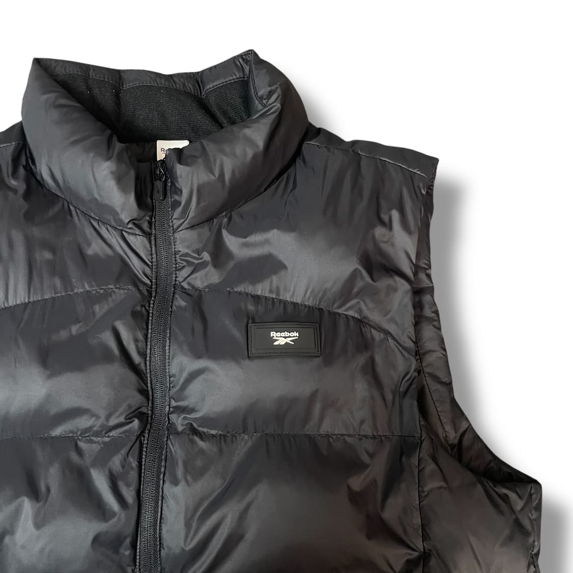 리복 22FW 스몰 로고 블랙 패딩 조끼 XL 상품이미지3