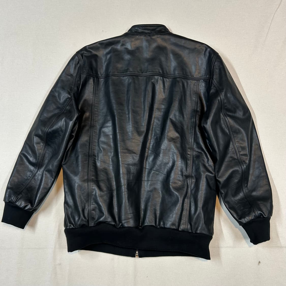 M) NAUTICA 노티카 카프스킨 송아지가죽 봄버 자켓 상품이미지6