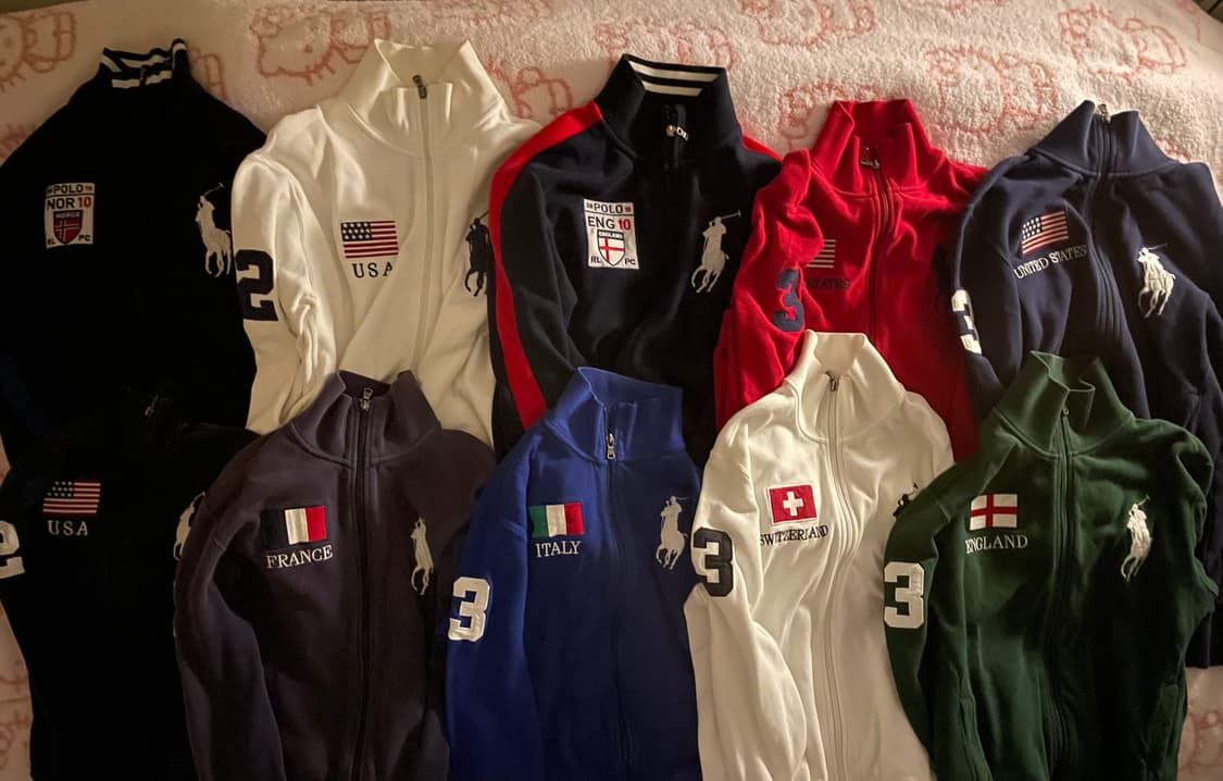 폴로 랄프로렌 국기 컬렉션 코튼 집업 공고글 상품이미지1