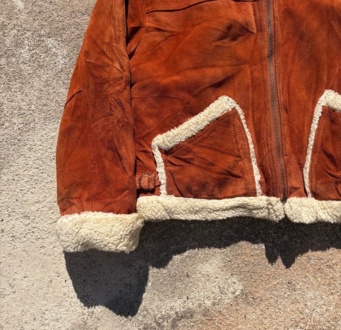 일본빈티지 B-6 양털 무스탕 자켓 상품이미지6