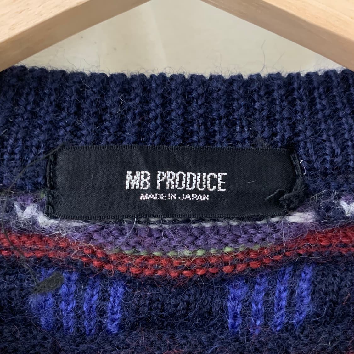 빈티지 멀티컬러 케이블 라운드 니트 상품이미지3